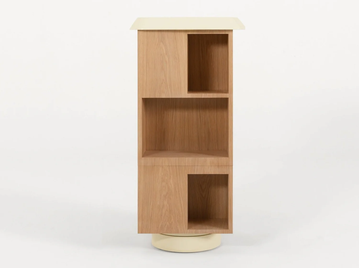 Modern Minimalist Open Shelf Wooden Accent Cabinet