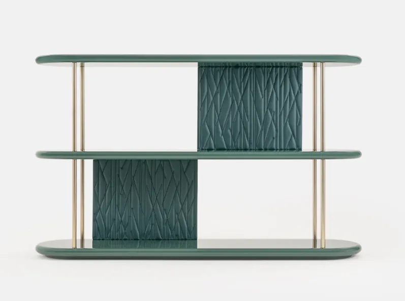 Three Tier Cream Textured Panel Metal Frame Open Display Shelf