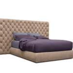 Tufted Velvet Upholstered Bed Plush Statement Headboard Luxe Modern Bedroom Centerpiece