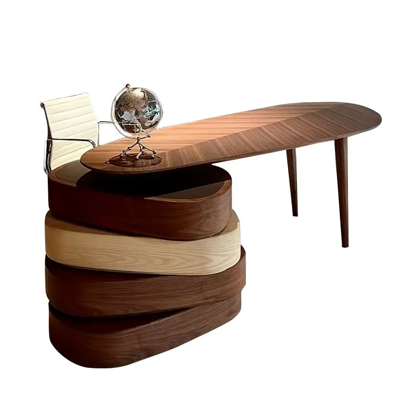 Italian-style solid wood desk boss office table modern furniture creative design
