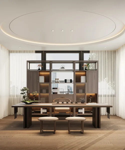 Two-story serene modern villa (28)